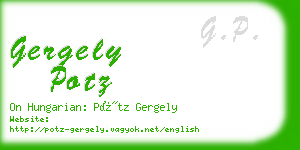 gergely potz business card